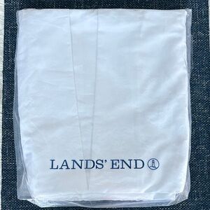 Lands' End White Queen Bedskirt 400 Thread Count